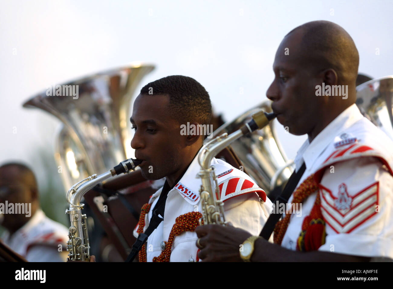 POLICE BAND BARBADOS Stock Photo Alamy