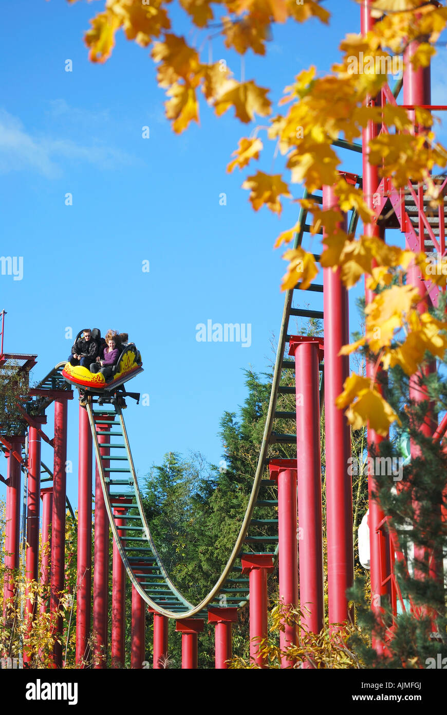 'Land of the Dragon's', 'Dragon's Fury' Ride, Chessington World of Adventures Theme Park, Chessington, Surrey, England, United Kingdom Stock Photo