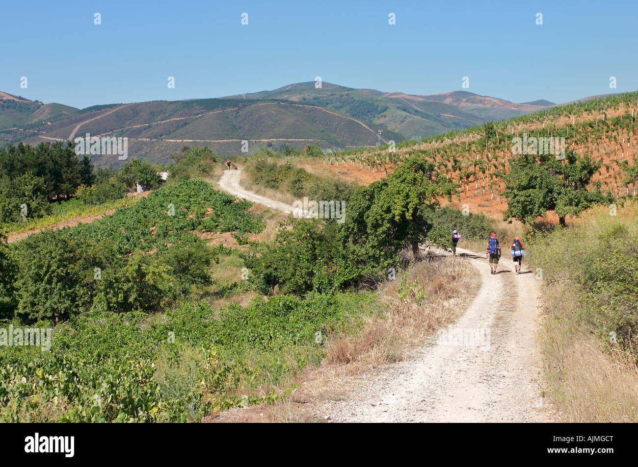 Camino de Santiago Villafranca del Bierzo Stock Photo