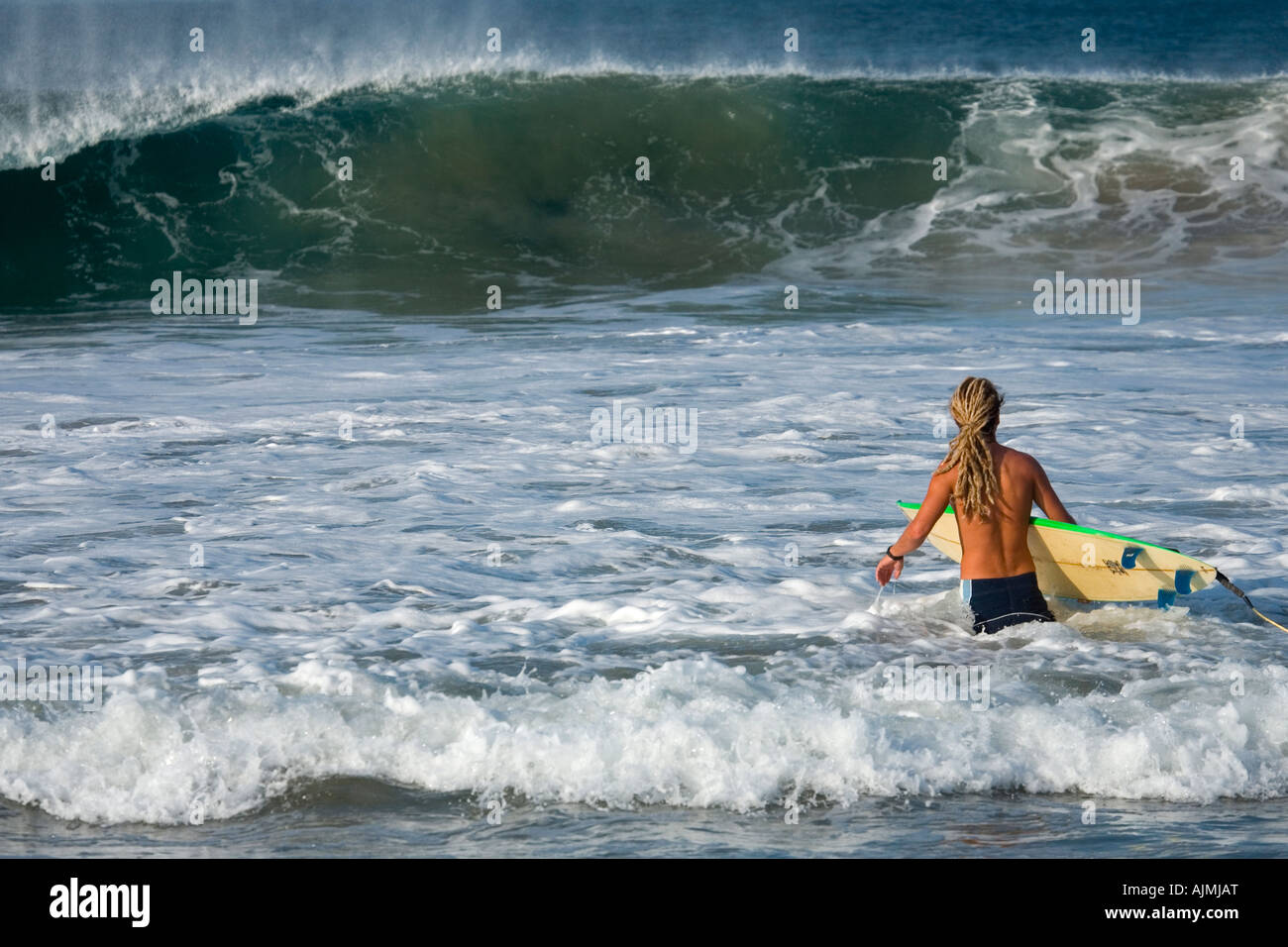 Surfers And Waves At Puerto Escondido Mexico 05 Stock Photo Alamy