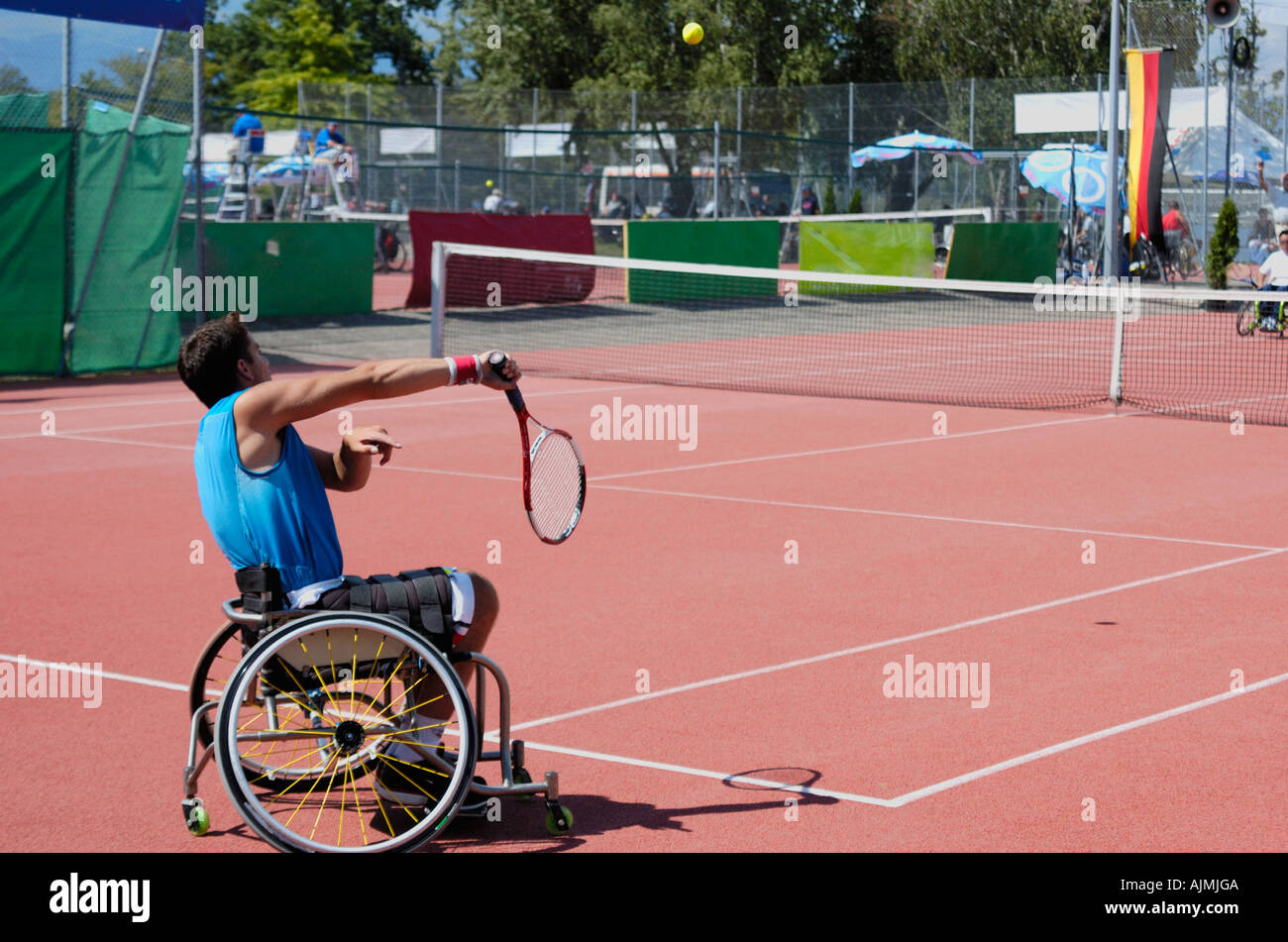 Wheelchair tennis player Stock Photo Alamy