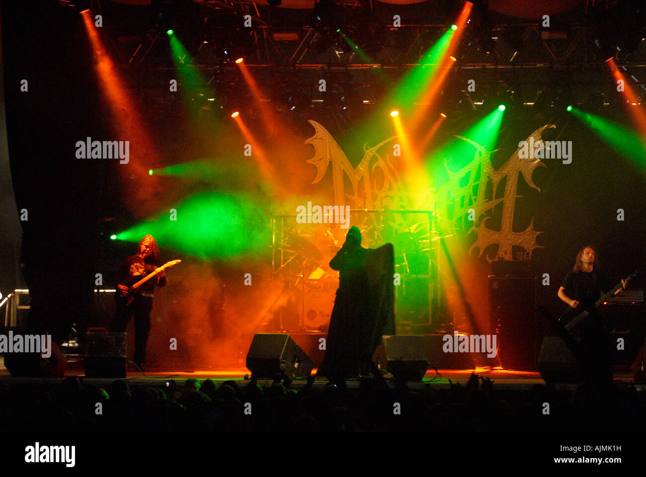 Mayhem Black Metal band 2007. Concert in Malmö Stock Photo
