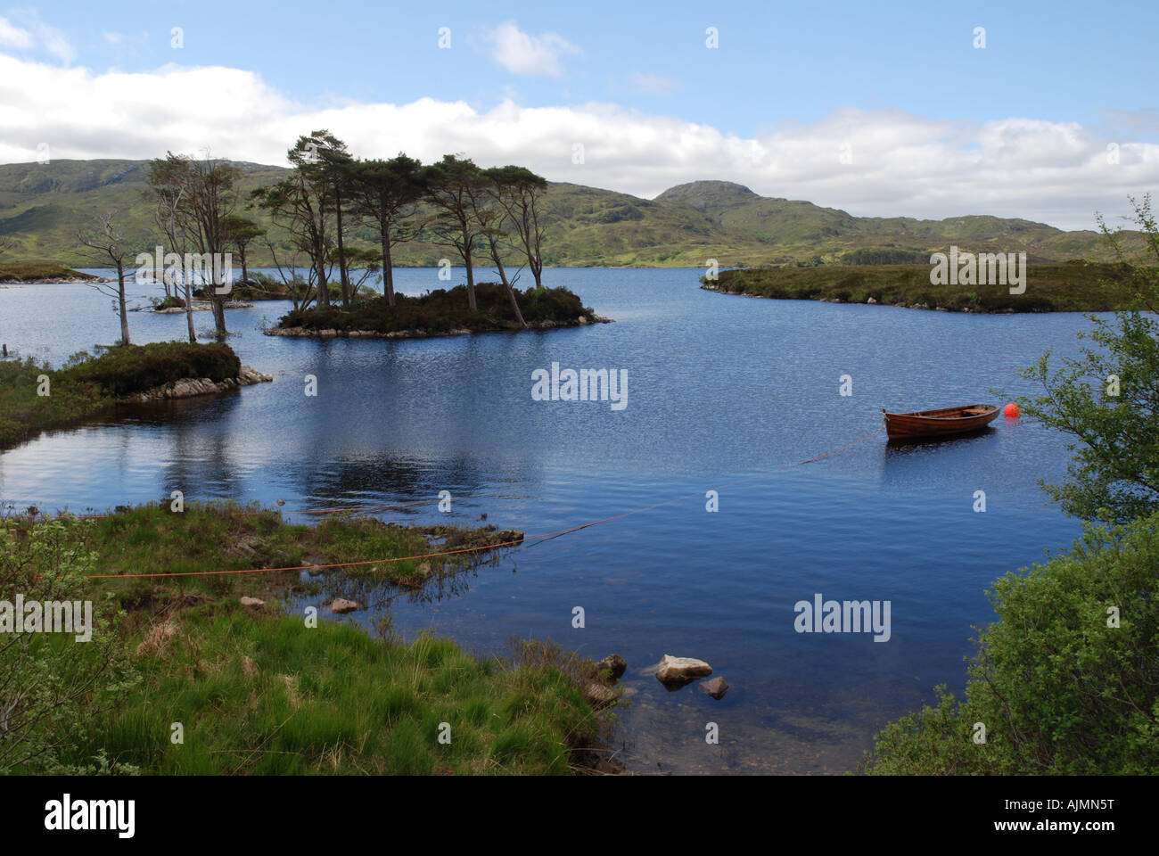 Loch Assynt NW Highland Scotland Stock Photo
