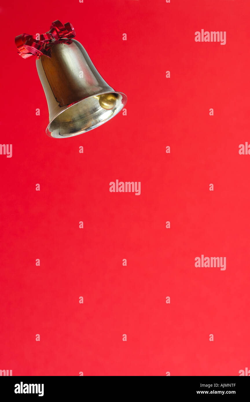 Bell on red Stock Photo - Alamy