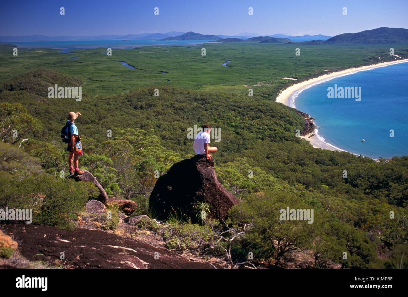 Nina Peak looking north across Missionary Bay Hinchinbrook Island