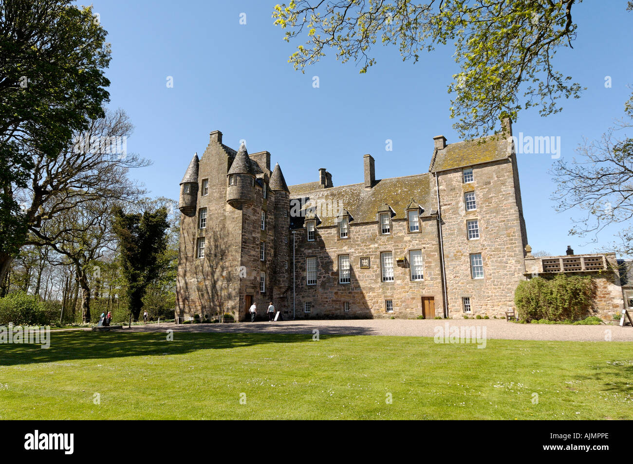exterior landscape of Kellie Castle, Pittenweem, Fife, Scotland
