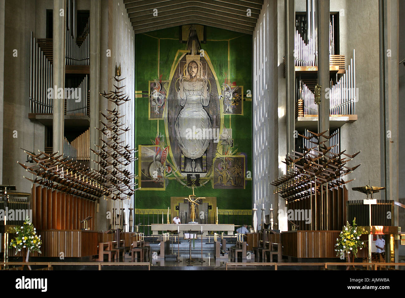 England Coventry cathedral Tapestry Stock Photo 4823481 Alamy