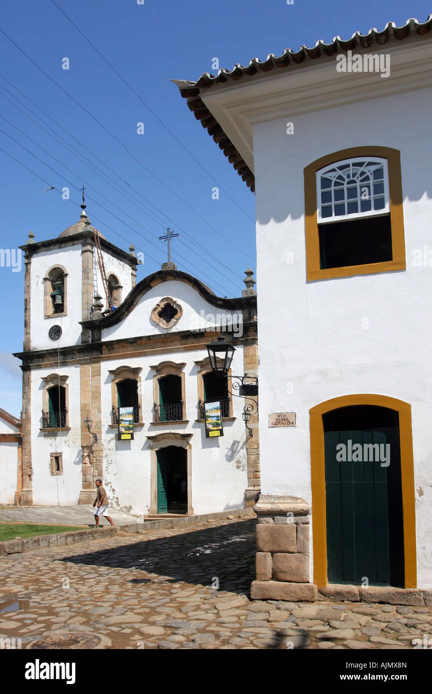 Santa Rita church in Paraty, Rio de Janeiro, Brazil Stock Photo - Alamy