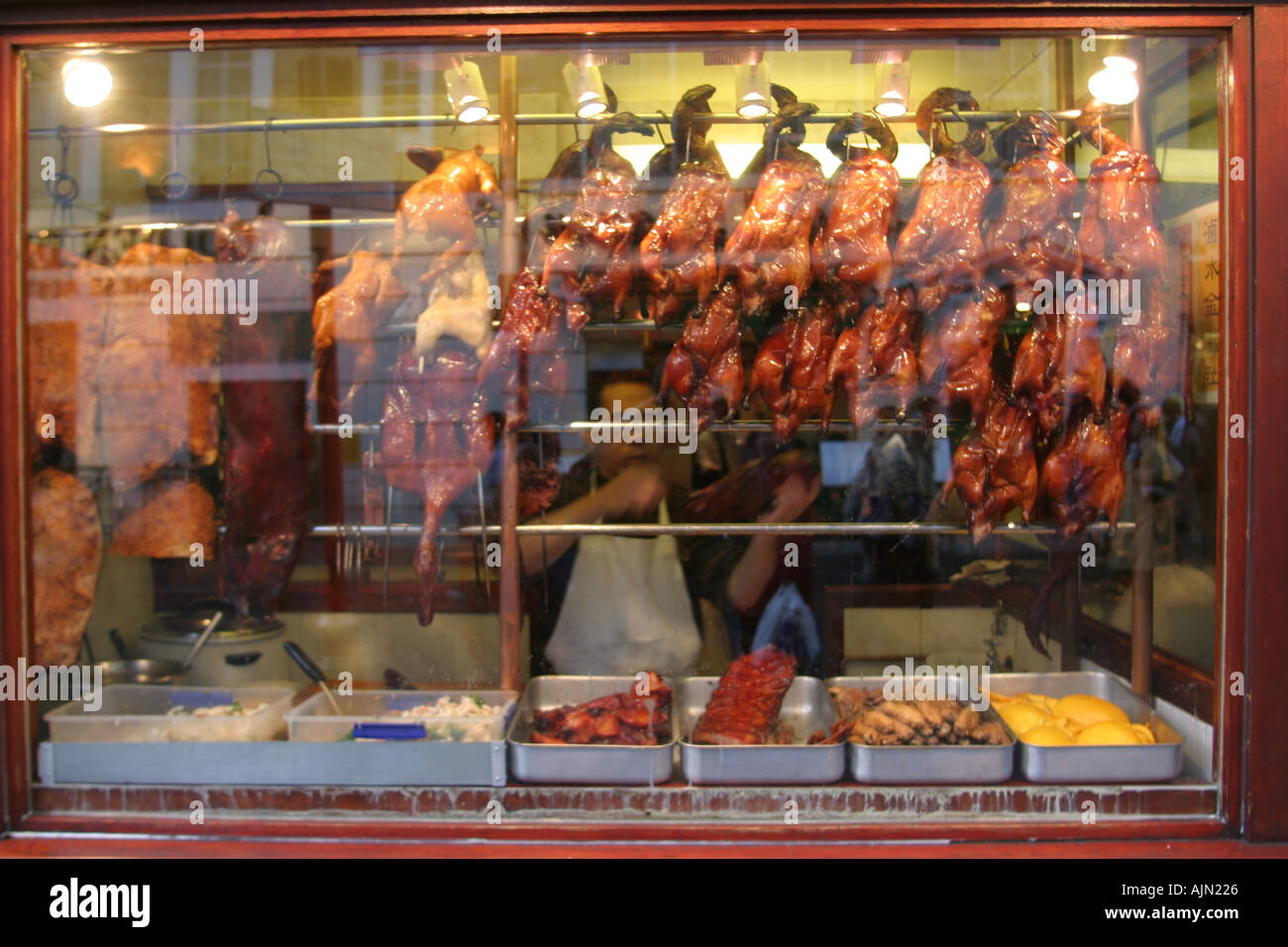 Chinese Restaurant Window Stock Photo - Alamy