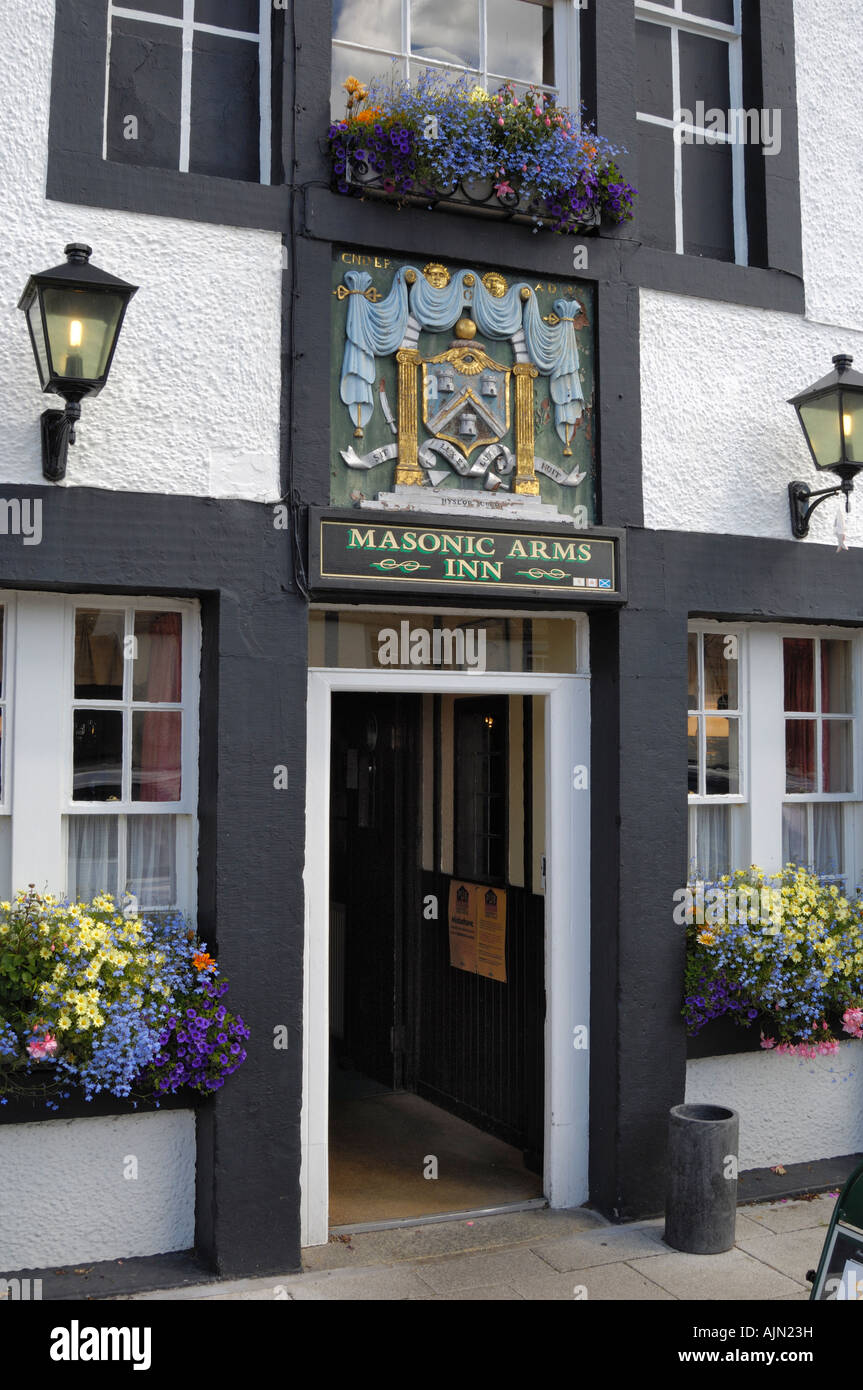 Masonic Arms pub Gatehouse of Fleet Dumfries and Galloway Scotland Stock Photo Alamy