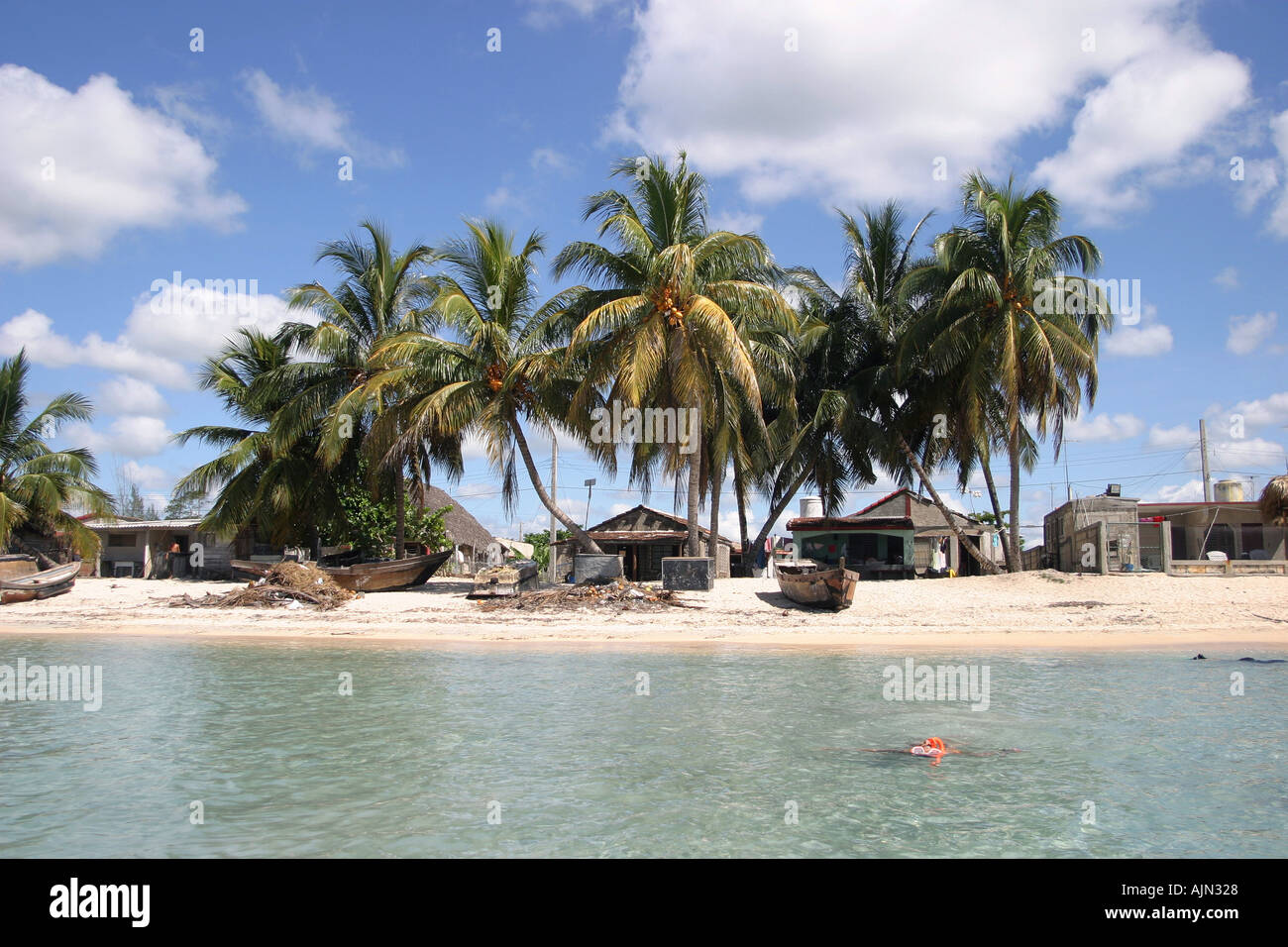 Playa Larga village in Zapata peninsula Cuba Matanzas province Stock Photo