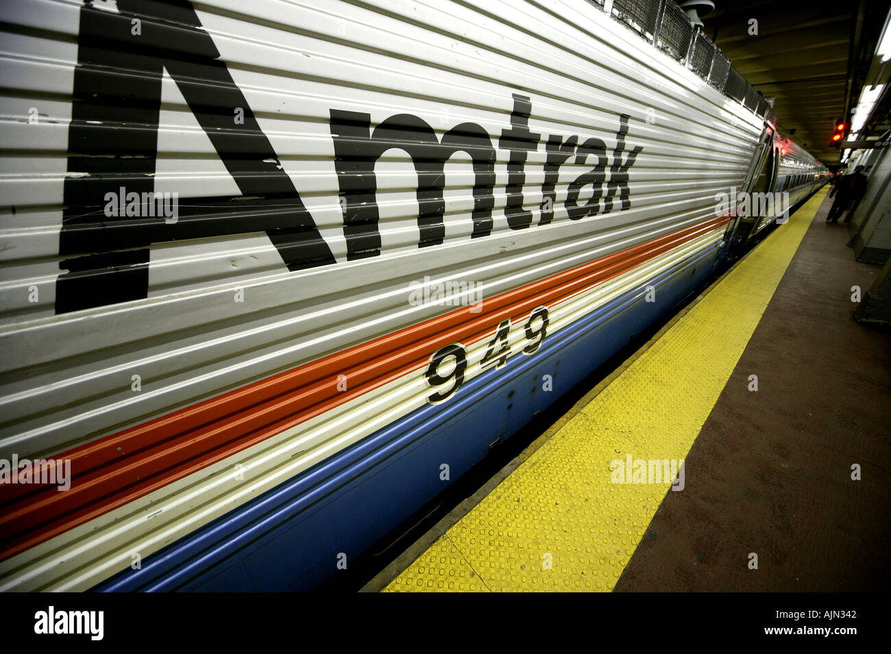 AMTRAK TRAIN NEW YORK USA Stock Photo Alamy
