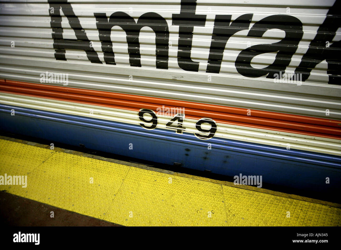 AMTRAK TRAIN NEW YORK USA Stock Photo Alamy