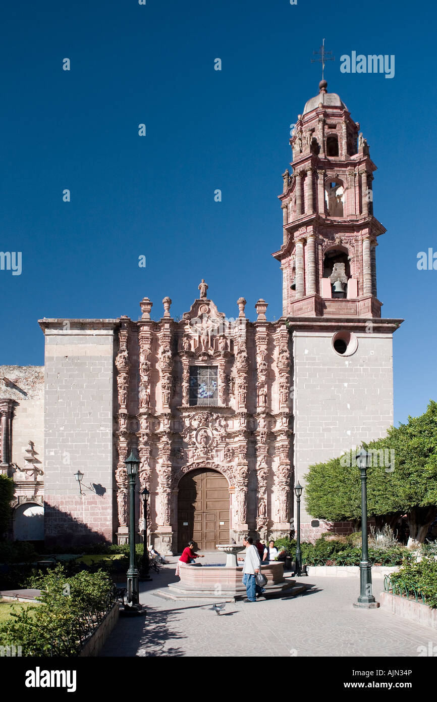 The Baroque Church Capilla de la Tercera Orden San Miguel de Allende Mexico Stock Photo