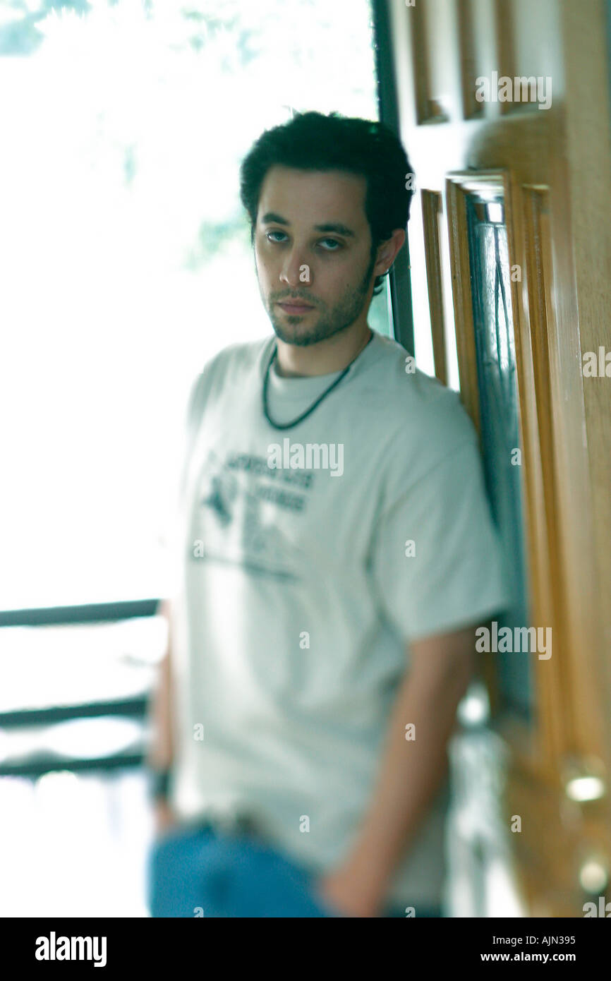 TRENDY YOUNG MAN Stock Photo