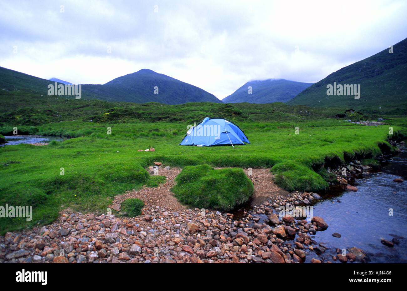 Wild Camping In The Mountains Of The Isle Of Harris Scotland Stock Photo Alamy