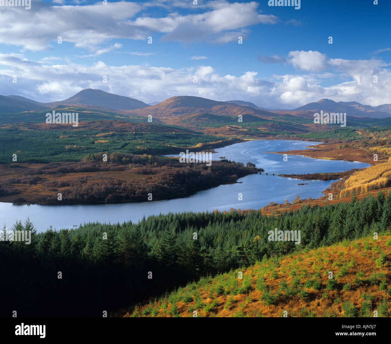 Loch Garry Highland Scotland UK Stock Photo