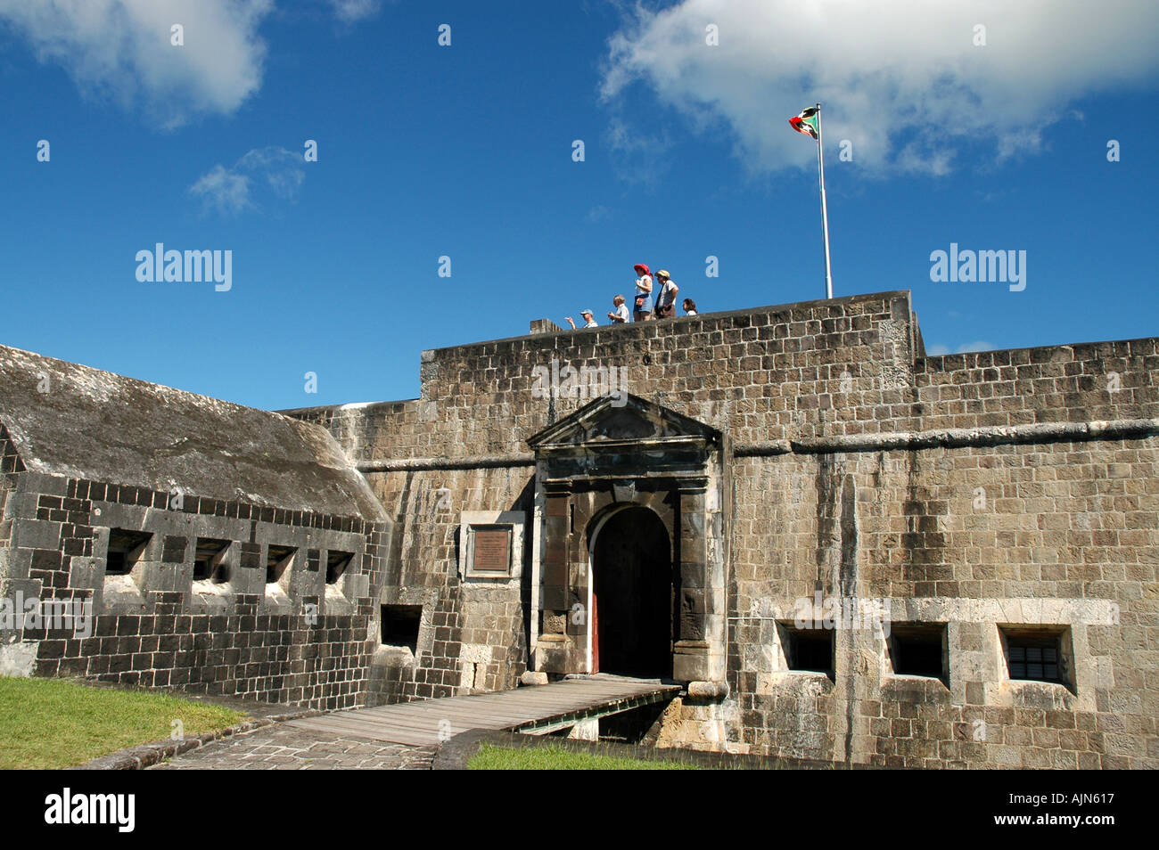 St Kitts Brimstone Hill Fortress The Citadel Stock Photo