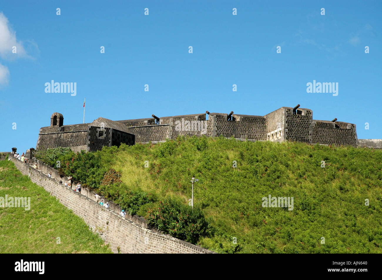 St Kitts Brimstone Hill Fortress National  Park The Citadel Stock Photo