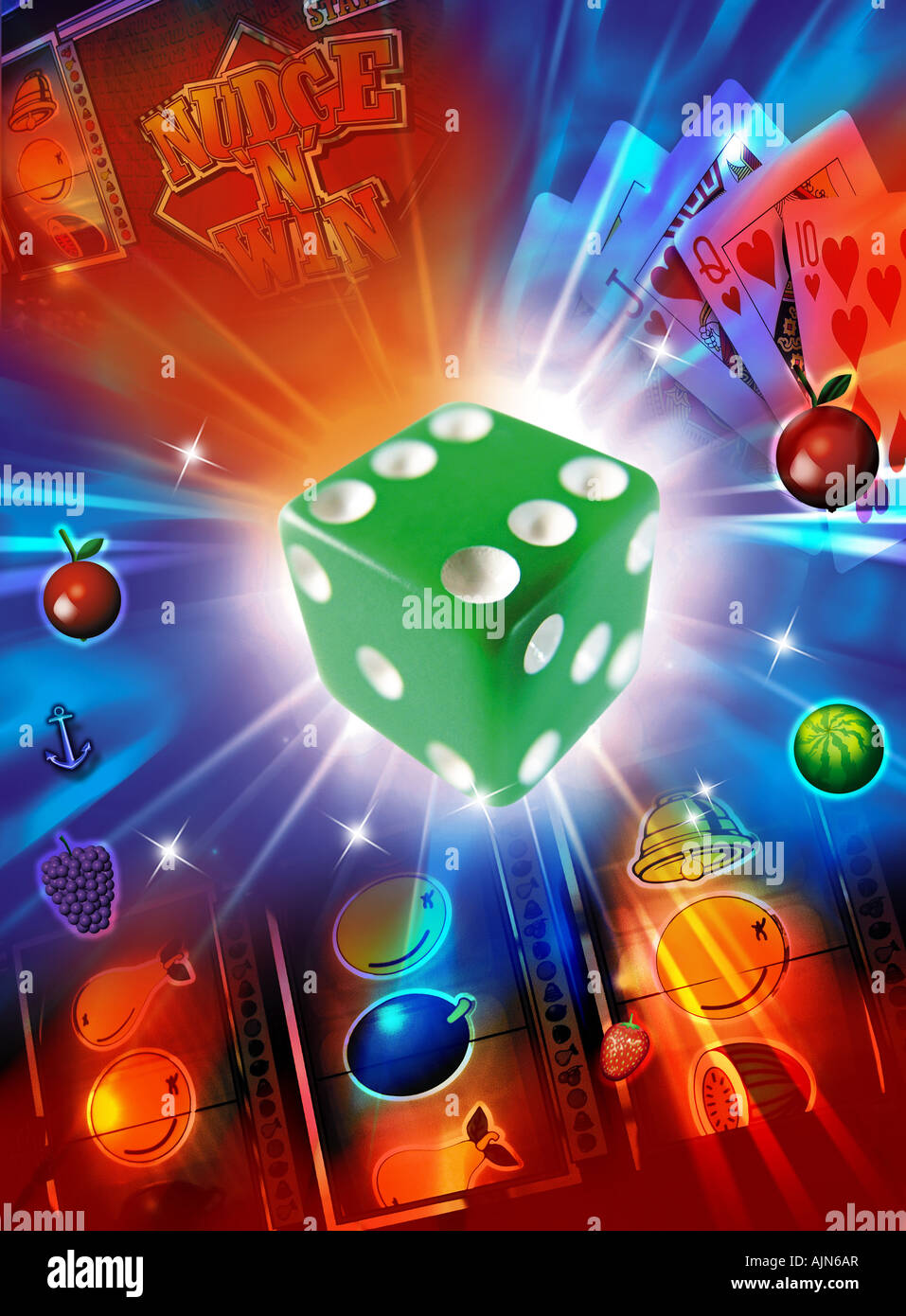 Close up two rolling dice hires stock photography and images Alamy