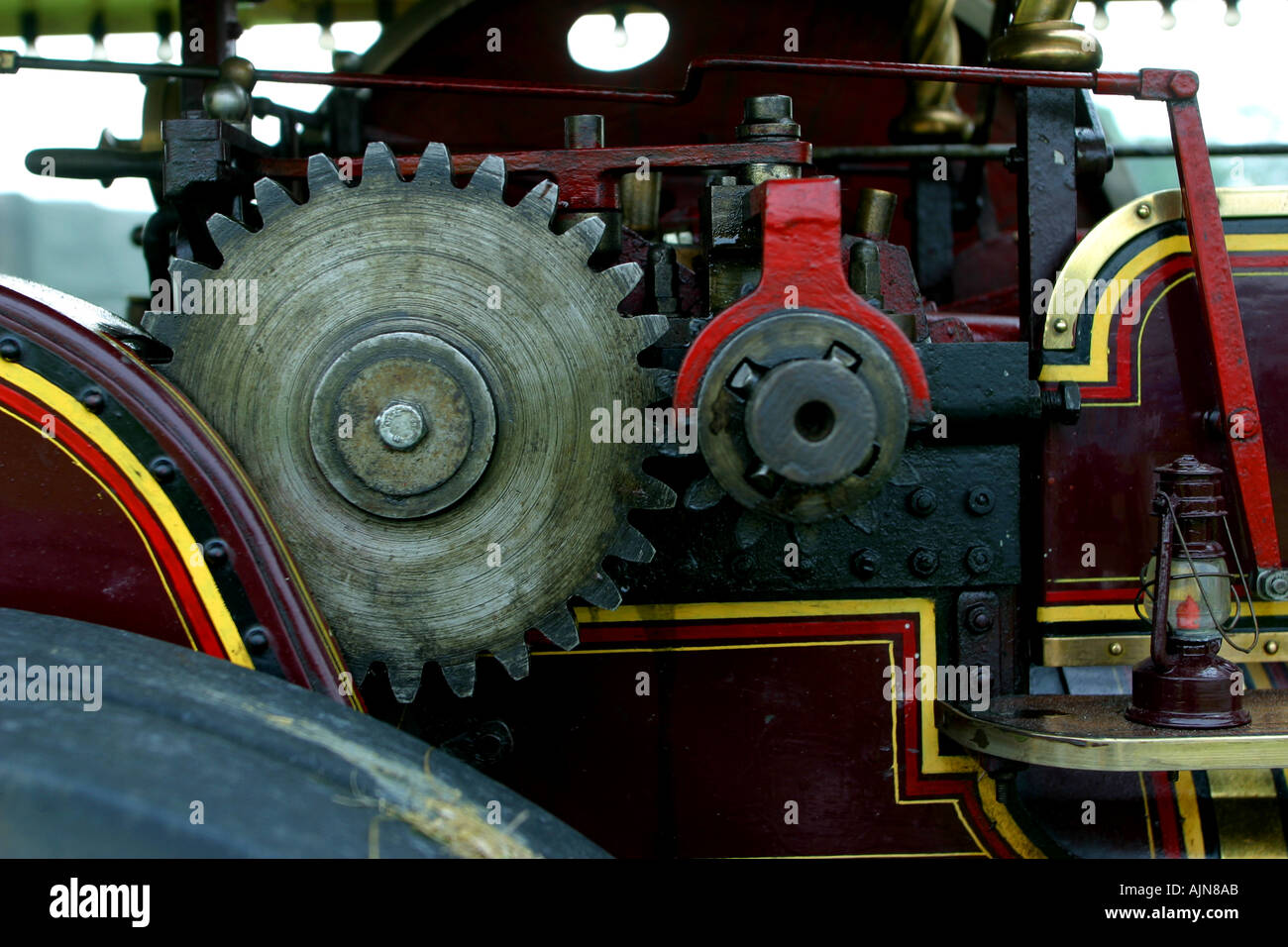 vintage steam engine Stock Photo