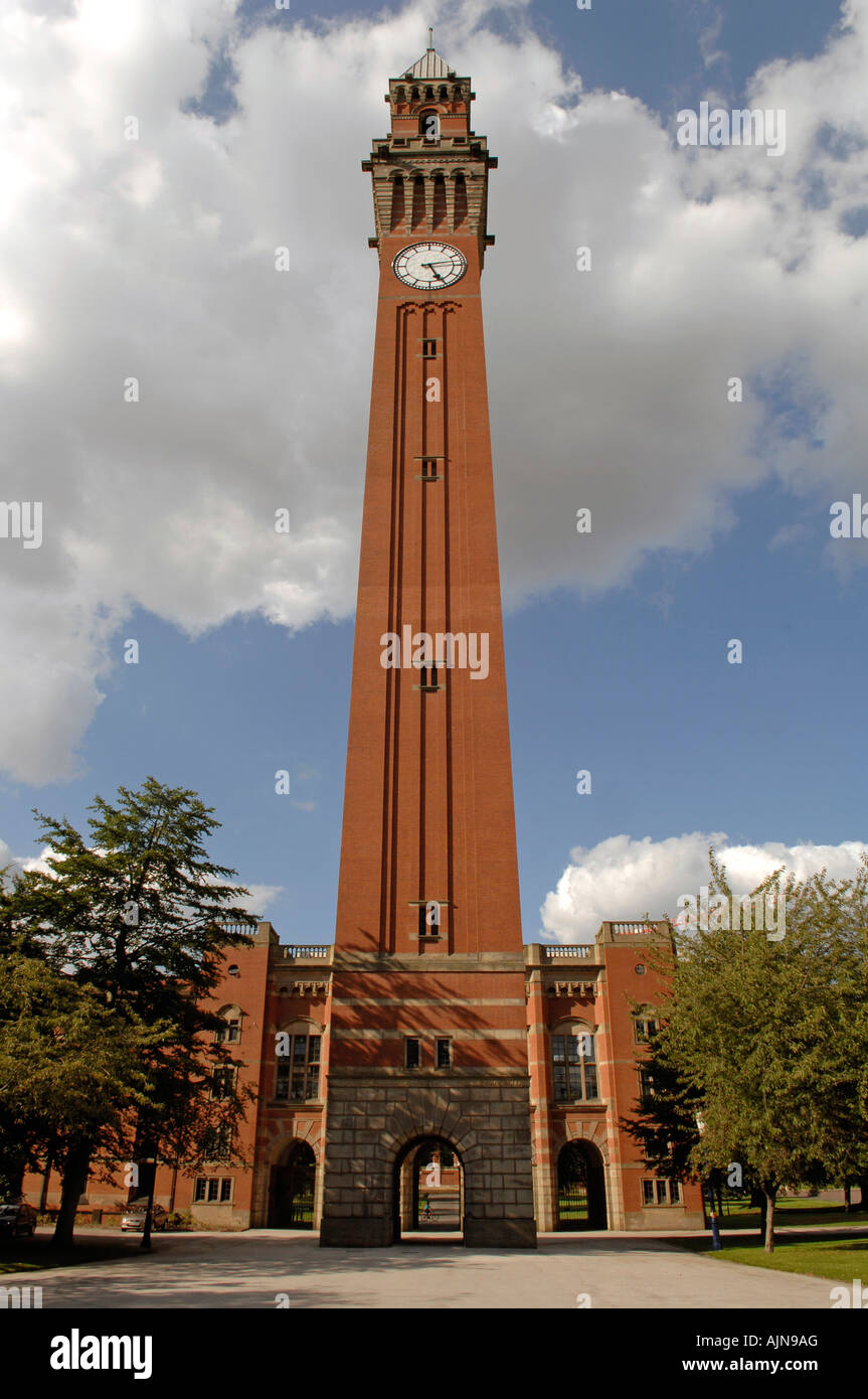 The Clock Tower at The University of Birmingham, Selly Oak, UK Stock