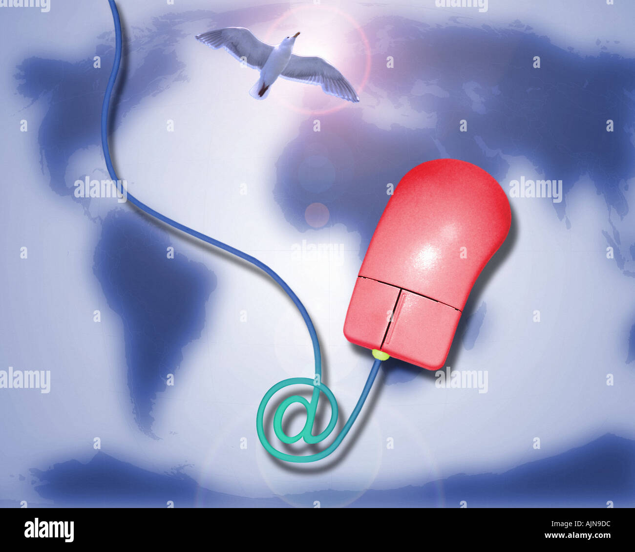 COMMUNICATION CONCEPT: Global Communications Stock Photo