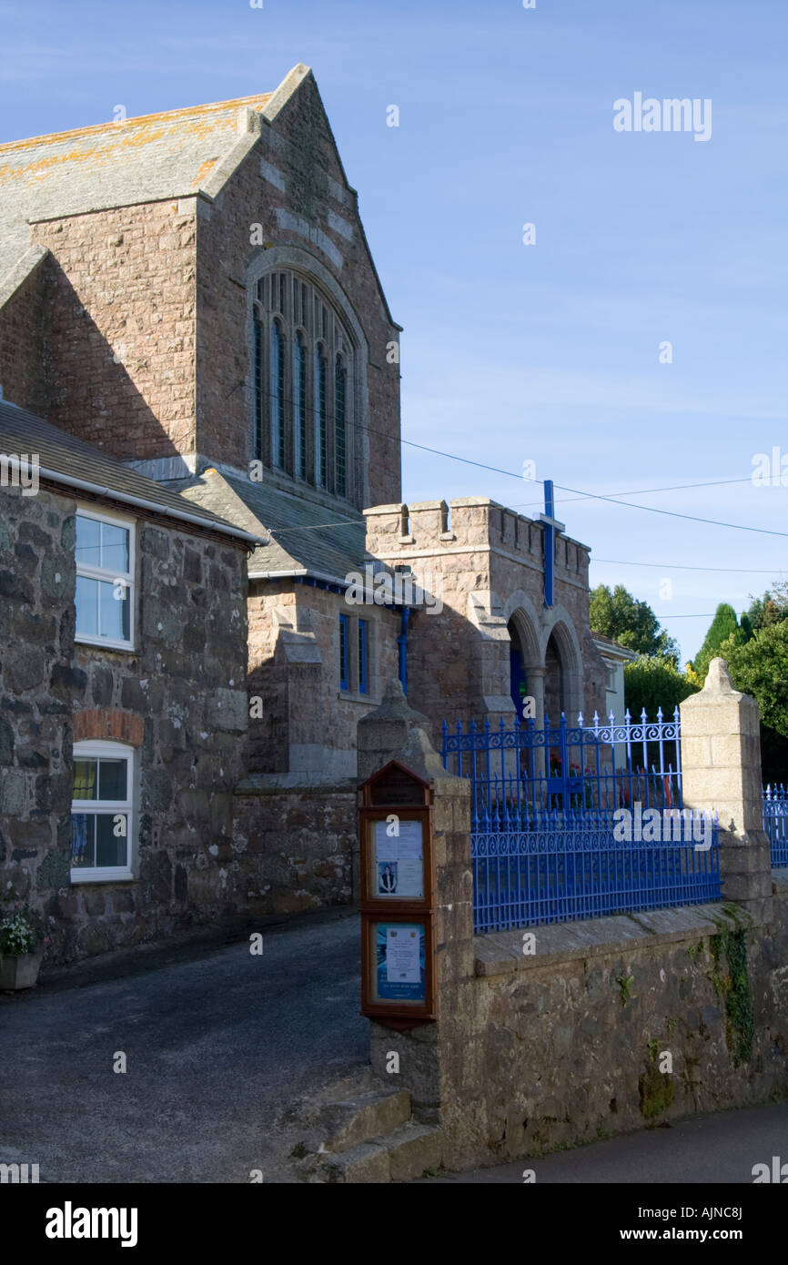 The Methodist church, St. Keverne, Cornwall Stock Photo