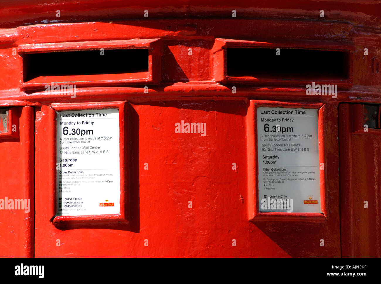 British red pillar box London Stock Photo Alamy