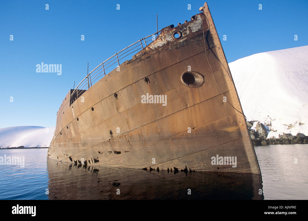 The Gouvenoren a Norwegian whaling ship wrecked at Enterprise Island ...