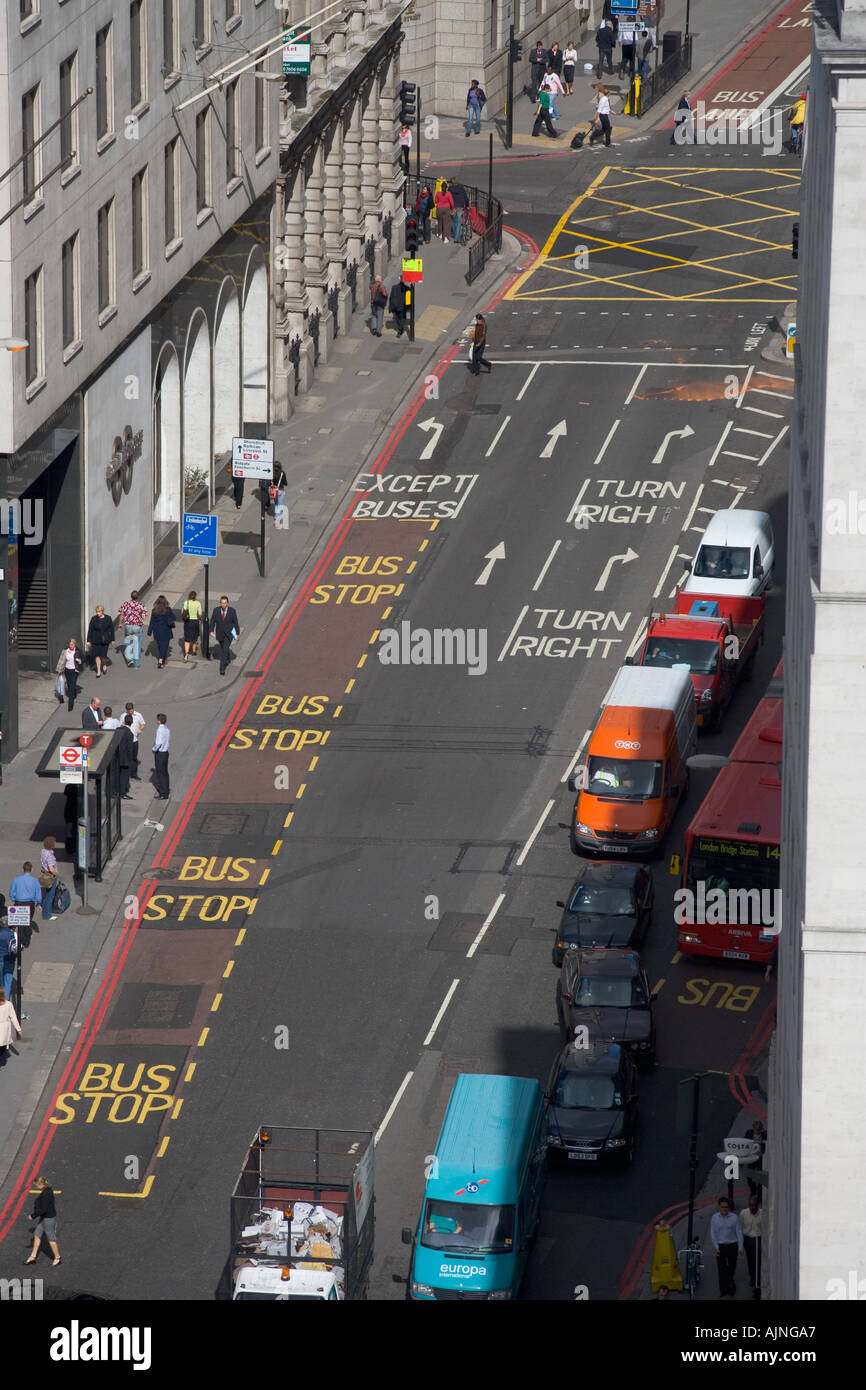 Road Markings City of London UK Stock Photo Alamy