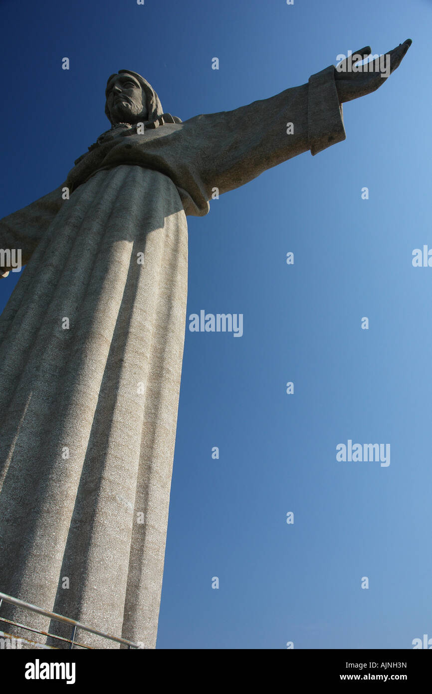 statue of king christ in Lisbon,Portugal Stock Photo