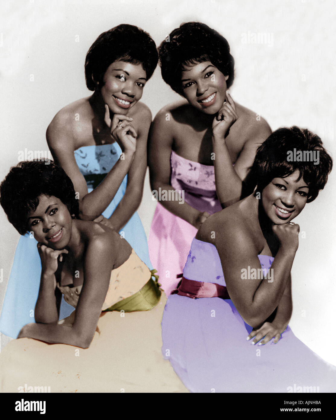 SHIRELLES US vocal group from l Beverly Lee Doris Kenner Shiley Alston Micky Harris Stock Photo