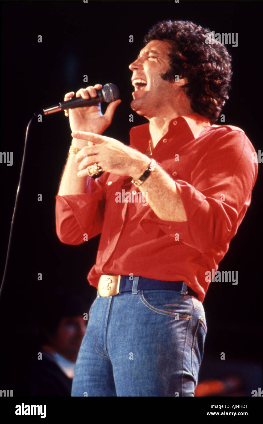 TOM JONES Welsh singer Stock Photo