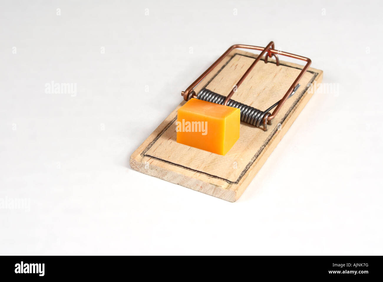 A mouse trap with cheese Stock Photo Alamy
