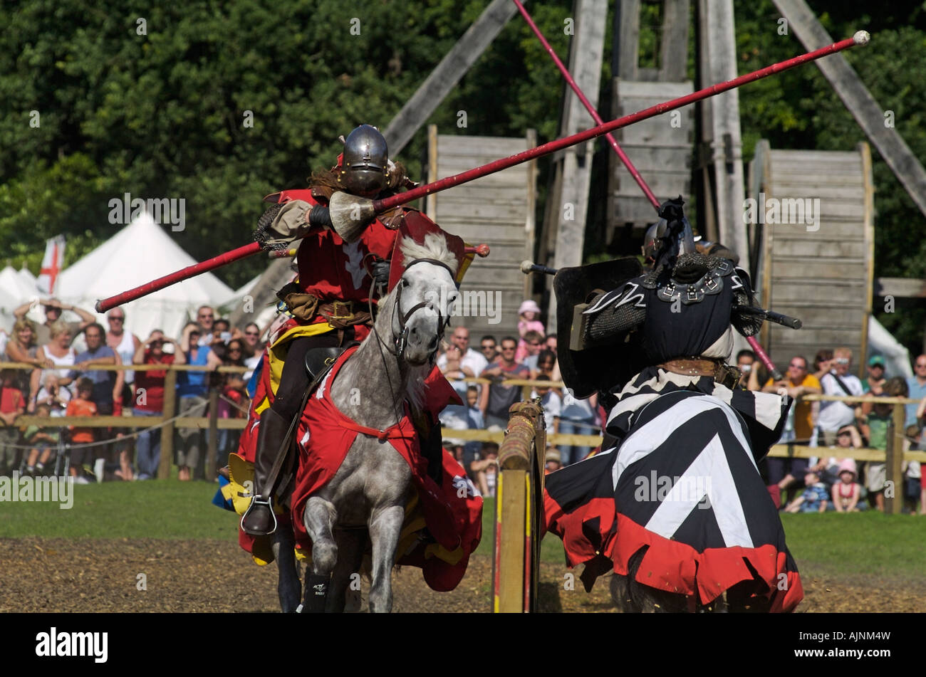 Jousting events at Warwick Castle,Warwick,Warwickshire Stock Photo - Alamy