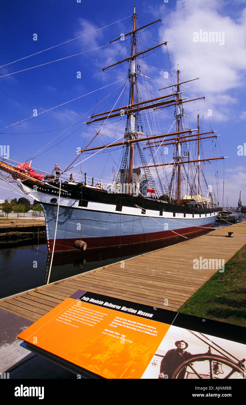 Polly Woodside maritime museum, Melbourne Stock Photo