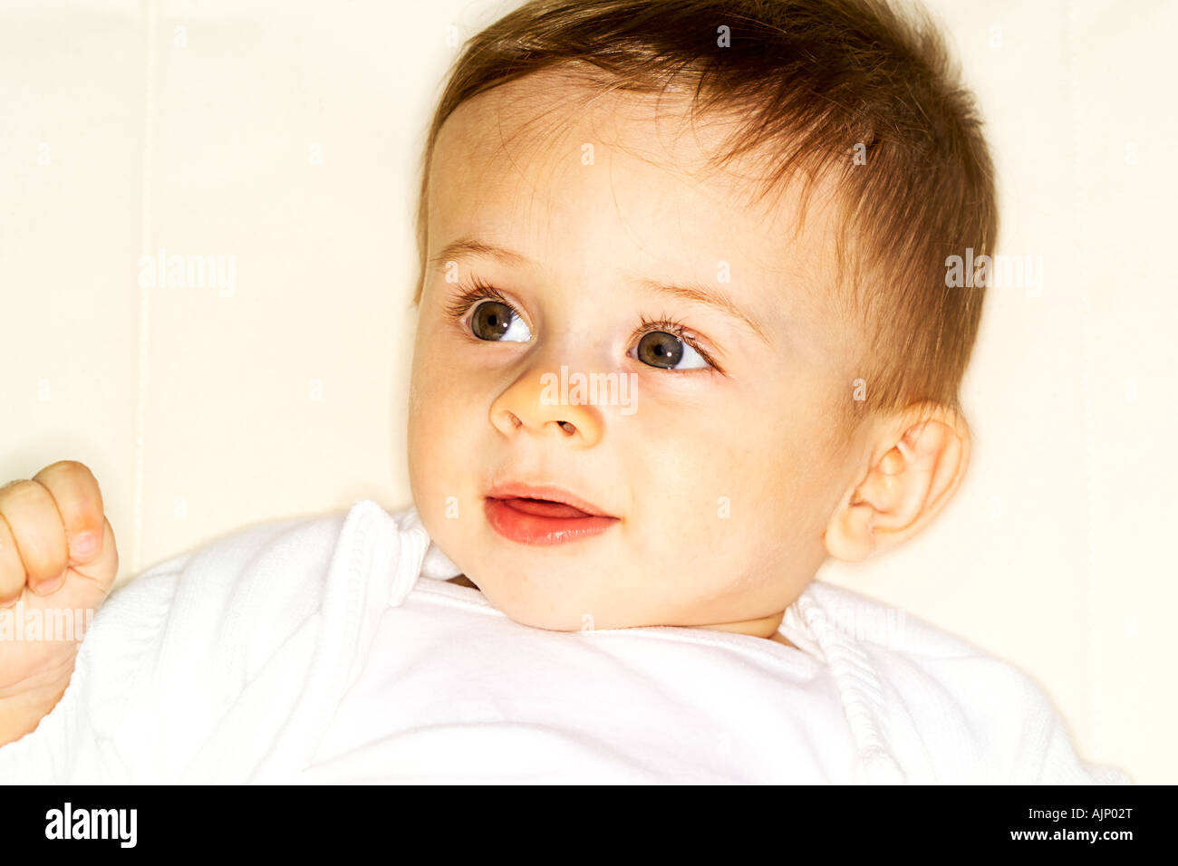 six month old baby boy Stock Photo