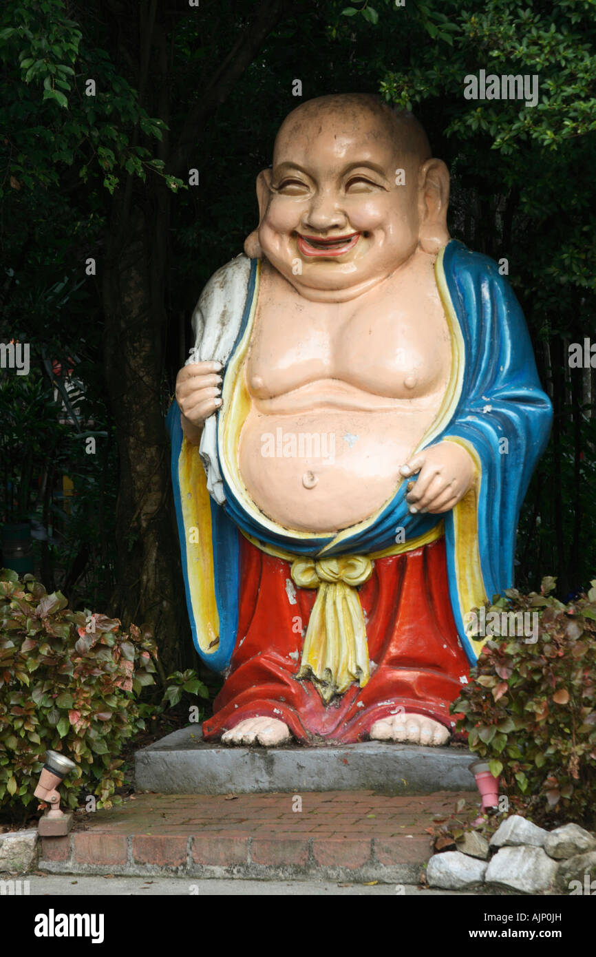 statue of fat buddha Stock Photo Alamy