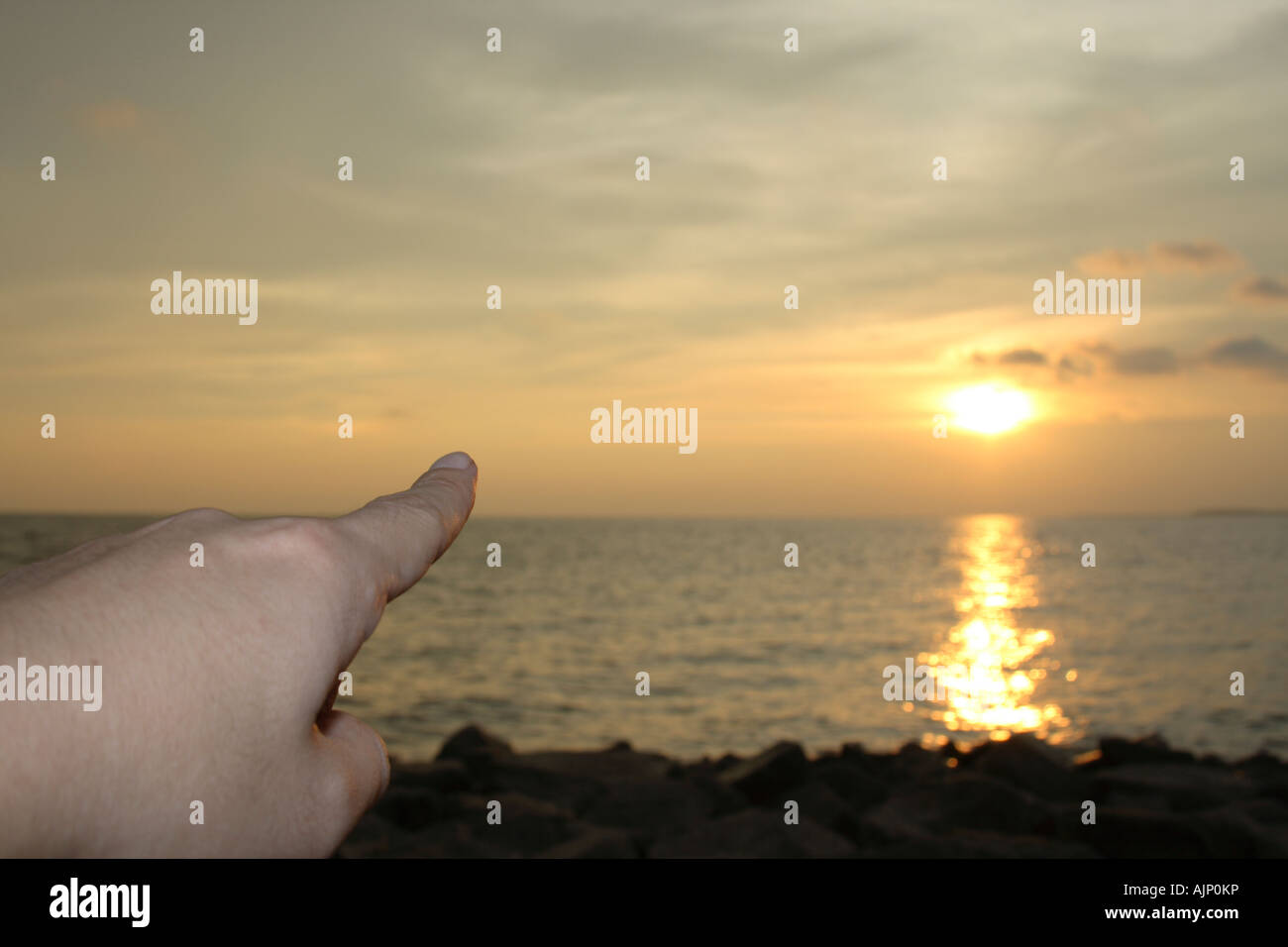 Sun sunset in evening hi-res stock photography and images - Alamy