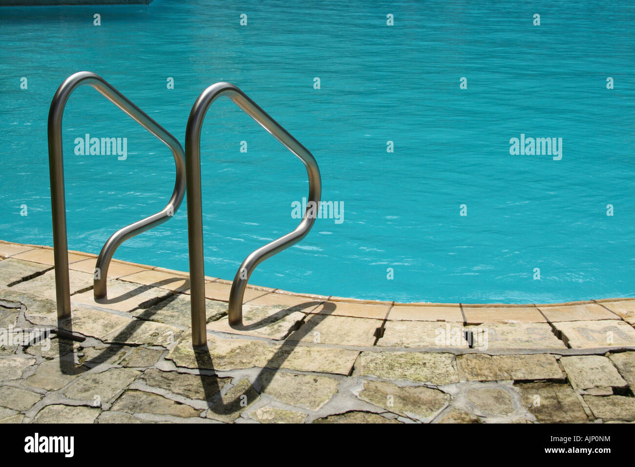 swimming pool handle Stock Photo Alamy