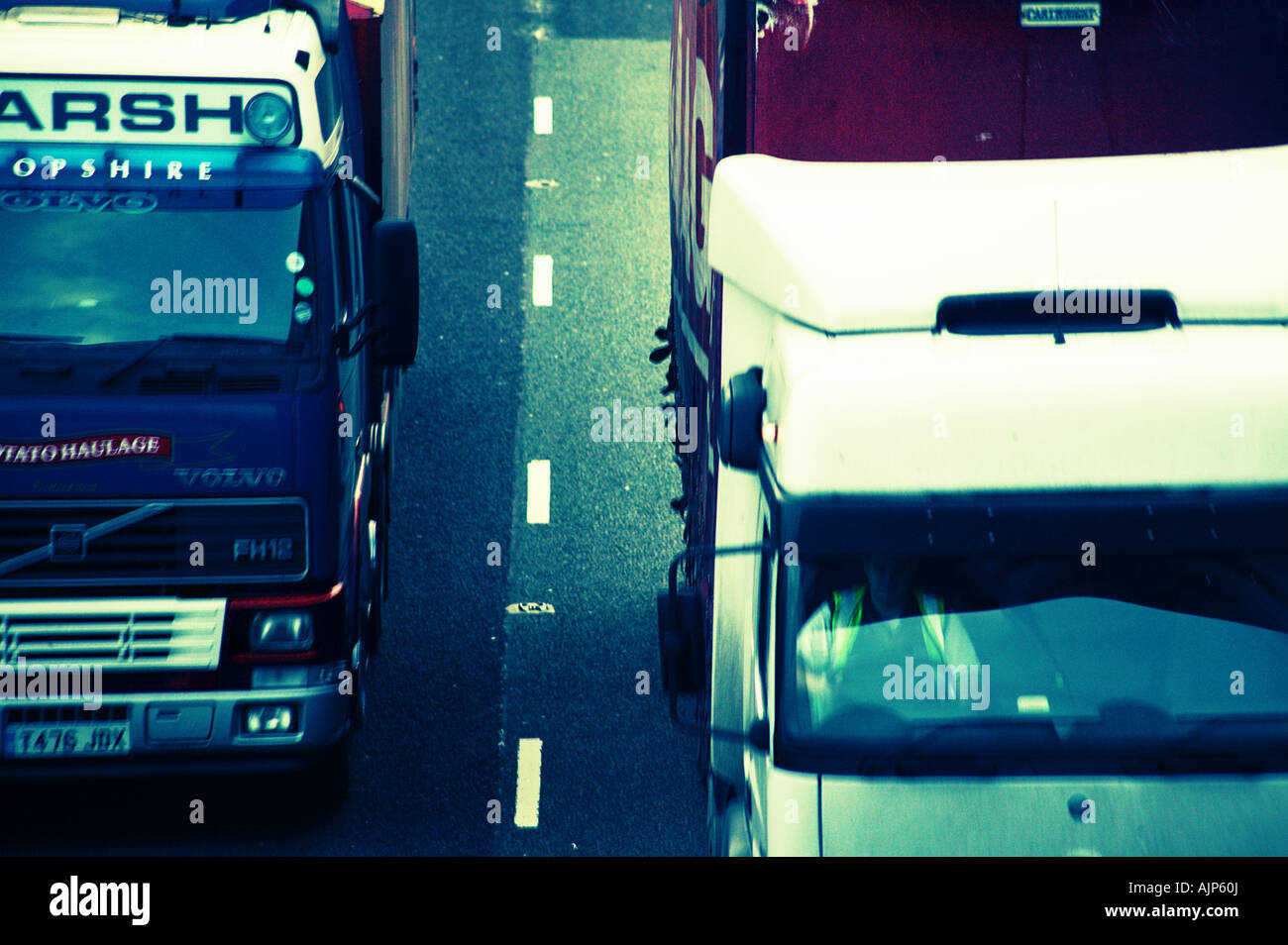 Rush hour traffic on the M60 motorway, Manchester Stock Photo