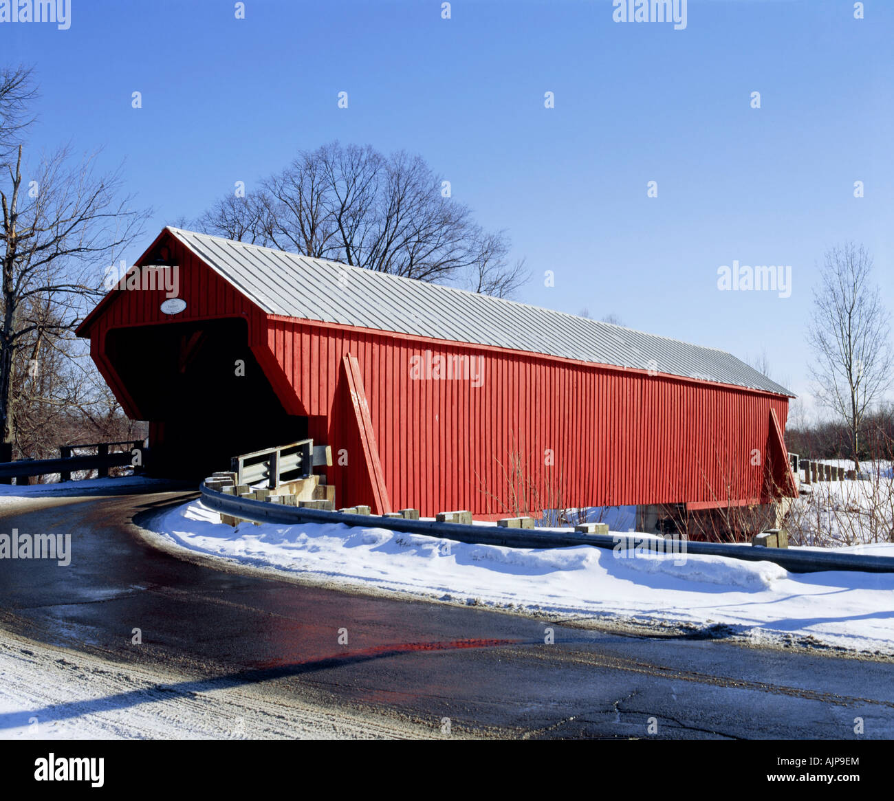 Covered bridge, Cowansville, Quebec, Canada Stock Photo Alamy