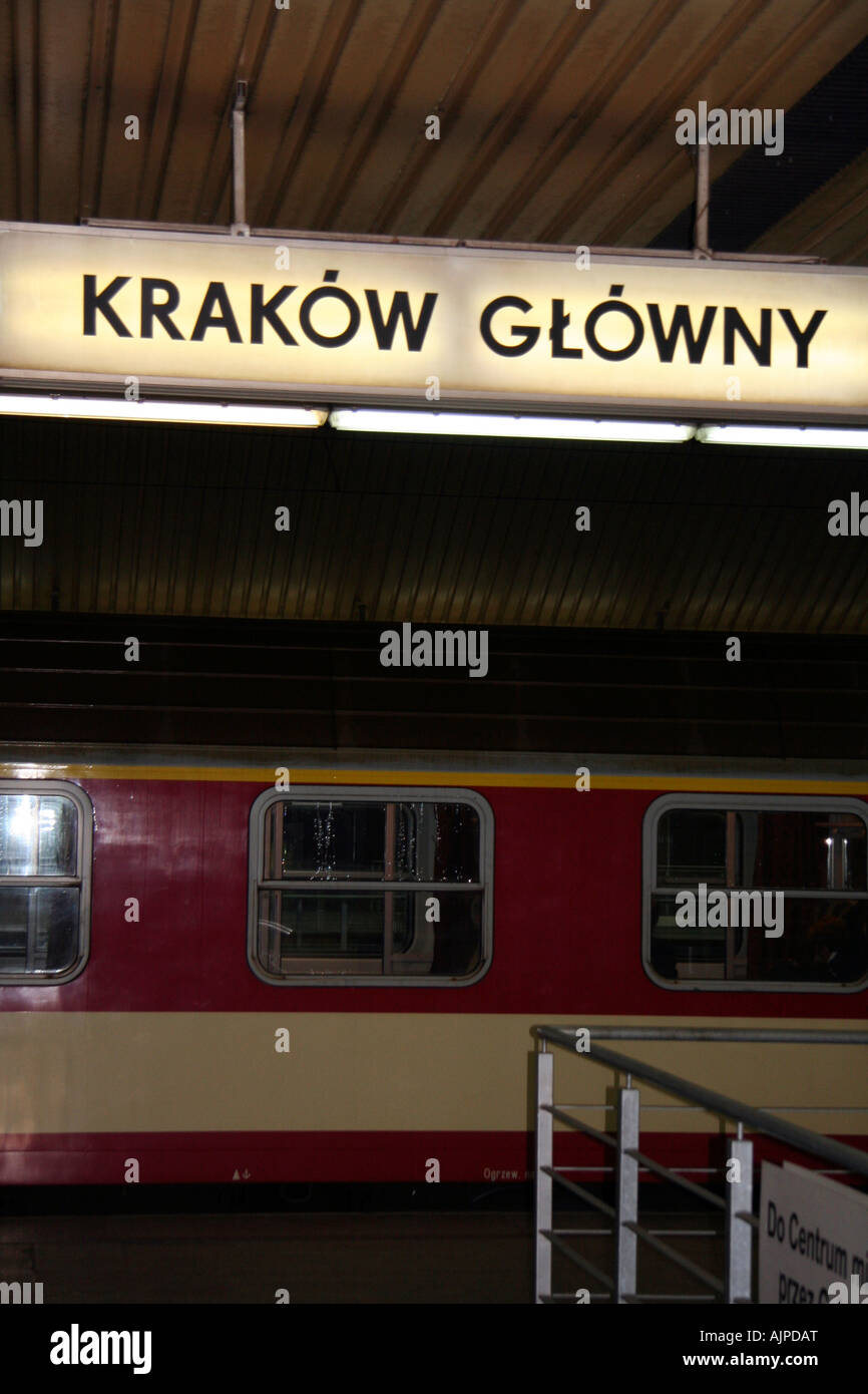 Krakow Glowny railway station, Poland, Europe Stock Photo Alamy