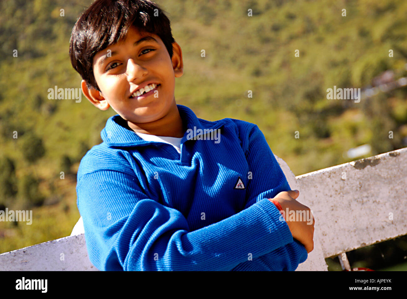 Portrait of a young boy Stock Photo - Alamy