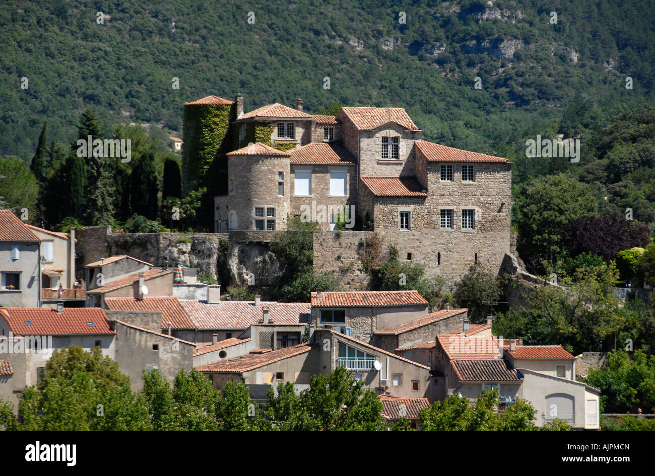 Chateau Soubes Herault Languedoc France Stock Photo