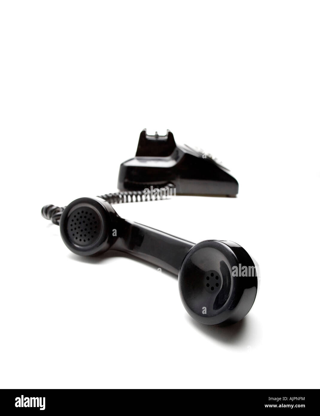 Telephone receiver off the hook Stock Photo Alamy