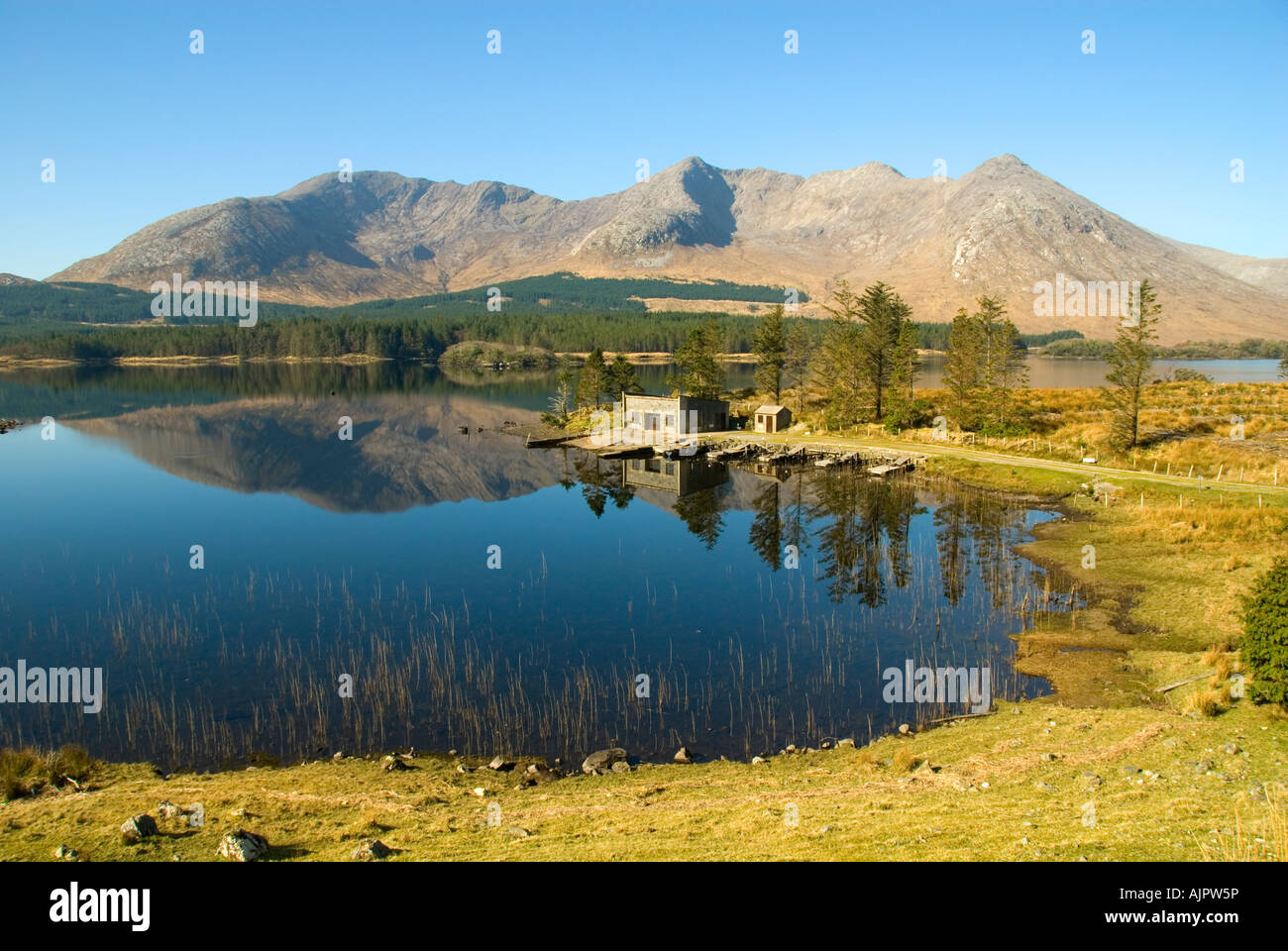 Bencorr and the eastern peaks of the Twelve Bens of Connemara over