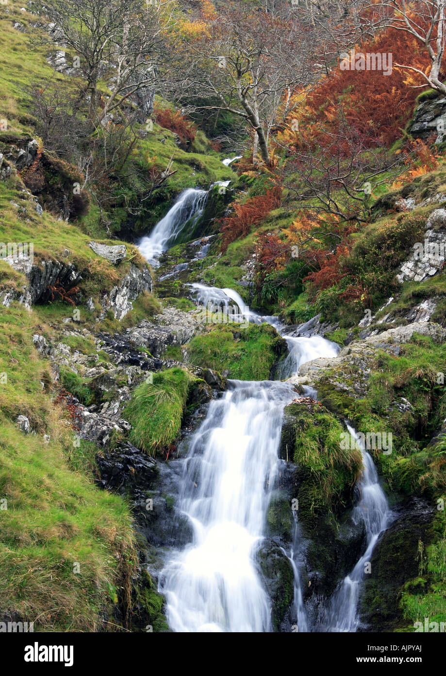 Water rushes down the hills of Cumbria Stock Photo - Alamy