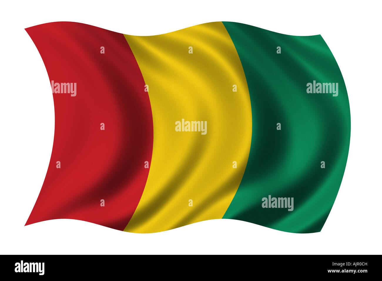 Flag of Guinea Stock Photo Alamy